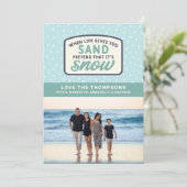 Wenn das Leben dir Sandstrand Weihnachten gibt (Stehend Vorderseite)