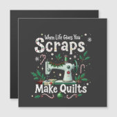 Wenn das Leben dir Schrott macht Weihnachten zu We Magnetkarte (Vorne/Hinten)