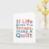 Wenn das Leben dir Scraps gibt, mach ein Quilt-Qui Karte (Gelbe Blume)