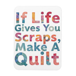 Wenn das Leben dir Scraps gibt, mach ein Quilt-Qui Magnet