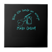 Wenn das Leben dir überlassen bleibt, macht man Qu Fliese (Vorderseite)