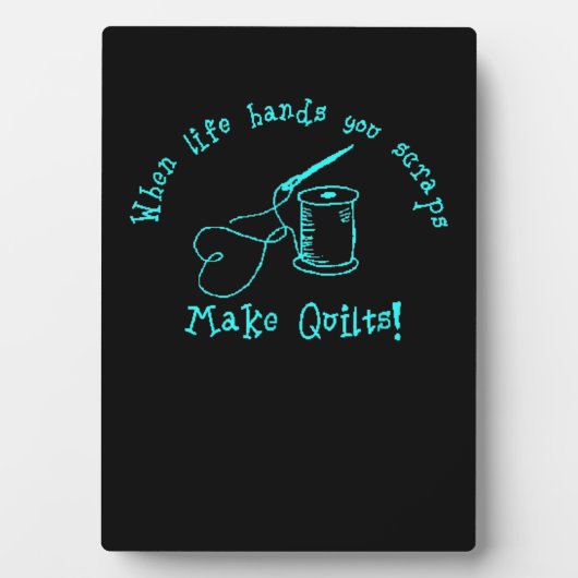 Wenn das Leben dir überlassen bleibt, macht man Qu Fotoplatte (Vorderseite)