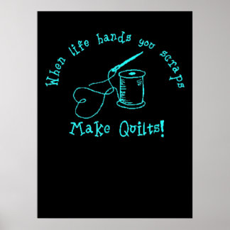 Wenn das Leben dir überlassen bleibt, macht man Qu Poster