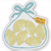 "Wenn das Leben dir Zitronen gibt"-Aufkleber Aufkleber (Vorderseite)