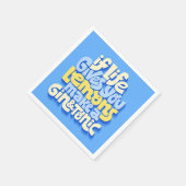 Wenn das Leben dir Zitronen gibt, die einen Gin un Serviette (Ecke)