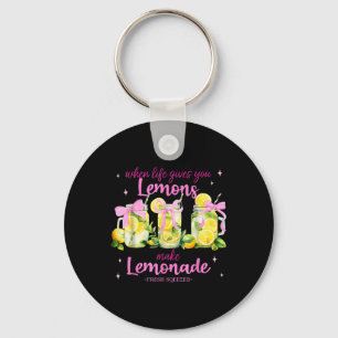 Wenn das Leben dir Zitronen gibt, die Lemonade-Coq Schlüsselanhänger