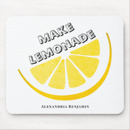 Wenn das Leben dir Zitronen gibt, die Lemonade gel Mousepad