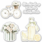 Wenn das Leben dir Zitronen gibt, die Limonade mac Aufkleber (Vorderseite)