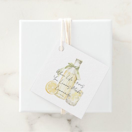 Wenn das Leben dir Zitronen gibt, die Limonade mac Geschenkanhänger (Beispiel)