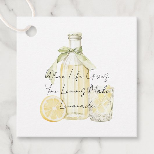 Wenn das Leben dir Zitronen gibt, die Limonade mac Geschenkanhänger (Vorderseite)
