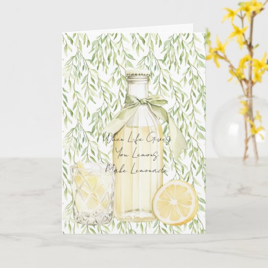 Wenn das Leben dir Zitronen gibt, die Limonade mac Karte (Gelbe Blume)