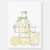 Wenn das Leben dir Zitronen gibt, die Limonade mac Magnet (Vorderseite)