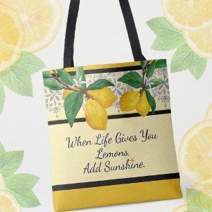 Wenn das Leben dir Zitronen gibt Gelber Amalfi-S Tasche