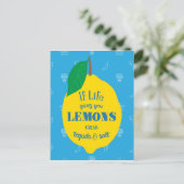 Wenn das Leben dir Zitronen gibt, greife Tequila u Postkarte (Stehend Vorderseite)