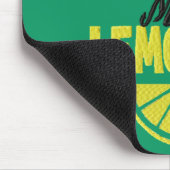 Wenn das Leben dir Zitronen gibt (grüner Hintergru Mousepad (Ecke)
