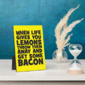 Wenn das Leben dir Zitronen gibt, hol dir etwas Ba Fotoplatte (Seite)