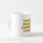 Wenn das Leben dir Zitronen gibt Kaffeetasse (Vorderseite Links)