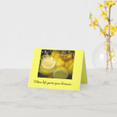 Wenn das Leben dir Zitronen gibt... Karte (Gelbe Blume)