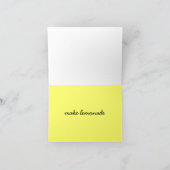 Wenn das Leben dir Zitronen gibt... Karte (Innenseite)