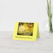 Wenn das Leben dir Zitronen gibt... Karte (Vorderseite)