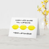 Wenn das Leben dir Zitronen gibt...Lemonade machen Karte (Gelbe Blume)