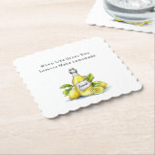 Wenn das Leben dir Zitronen gibt Limonade Untersetzer (angewinkelt)