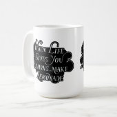Wenn das Leben dir Zitronen gibt, mach Lemonade Kaffeetasse (Vorderseite Links)