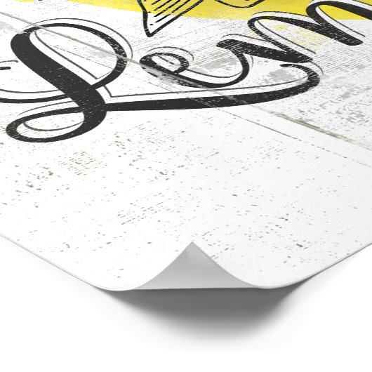 "Wenn das Leben dir Zitronen gibt, mach Lemonade"- Poster (Ecke)