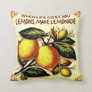 Wenn das Leben dir Zitronen gibt, mach Limonade Kissen