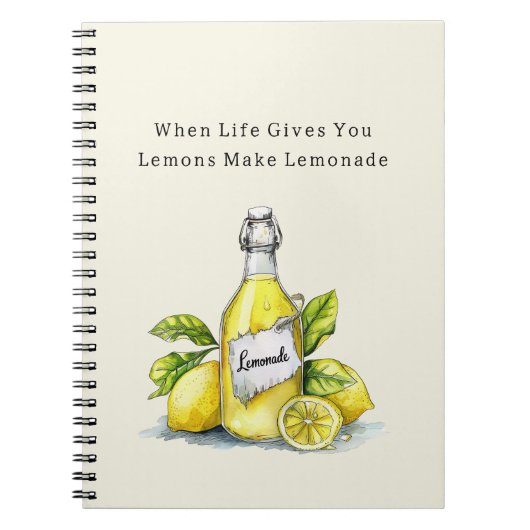 Wenn das Leben dir Zitronen gibt, mach Limonade Notizblock (Vorderseite)