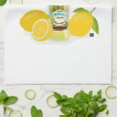 Wenn das Leben dir Zitronen gibt - Mach Limoncello Geschirrtuch (Gefaltet)