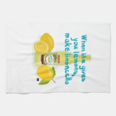 Wenn das Leben dir Zitronen gibt - Mach Limoncello Geschirrtuch (Horizontal)