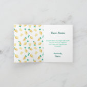 "Wenn das Leben dir Zitronen gibt, mache Lemonade  Karte (Innenseite)