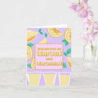 "Wenn das Leben dir Zitronen gibt, mache Lemonade
