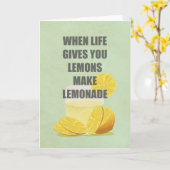 Wenn das Leben dir Zitronen gibt, mache Zitronenzi Karte (Gelbe Blume)
