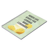 Wenn das Leben dir Zitronen gibt, mache Zitronenzi Notizblock (Linke Seite)