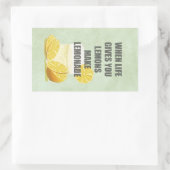 Wenn das Leben dir Zitronen gibt, mache Zitronenzi Rechteckiger Aufkleber (Tasche)