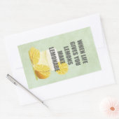 Wenn das Leben dir Zitronen gibt, mache Zitronenzi Rechteckiger Aufkleber (Umschlag)