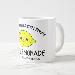 Wenn das Leben dir Zitronen gibt machen Limonade l Jumbo-Tasse