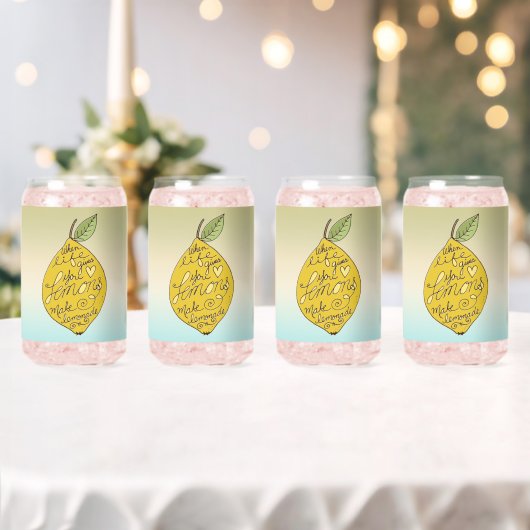 Wenn das Leben dir Zitronen gibt Optimismus Dosenglas (Insitu (Hochzeit))