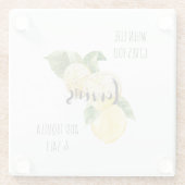 Wenn das Leben dir Zitronen gibt Tequila hinzufüge Glasuntersetzer (Rückseite)