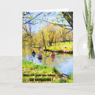 Wenn das Leben dir Zitronen-Go Kayaking gibt! Karte
