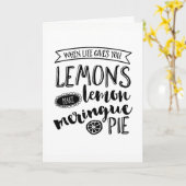 Wenn das Leben dir Zitronen inspiriere Grußkarte Karte (Gelbe Blume)