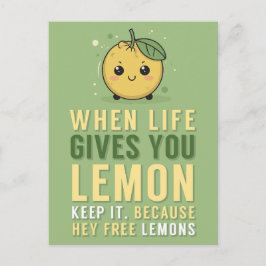 Wenn das Leben dir Zitronenfreundschaft gibt Postkarte