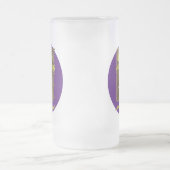 Wenn das Leben einem Affen Lila BG gibt Mattglas Bierglas (Mittel)