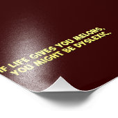 Wenn das Leben einem Melonen gibt, könnte man dysl Fotodruck (Ecke)