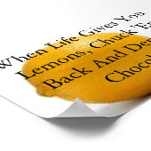 Wenn das Leben einem Zitronen gibt, in Liebe Schok Poster (Ecke)