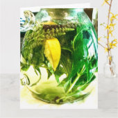 Wenn das Leben einem Zitronen gibt Karte (Gelbe Blume)