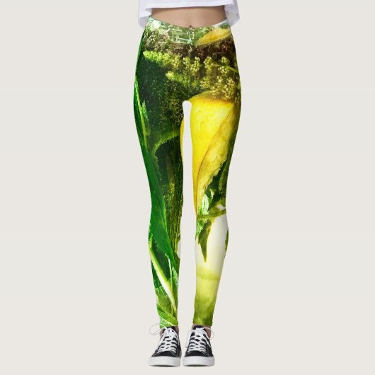 Wenn das Leben einem Zitronen gibt Leggings (Vorderseite)
