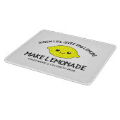 Wenn das Leben einem Zitronen gibt, macht Limonade Schneidebrett (Ecke)